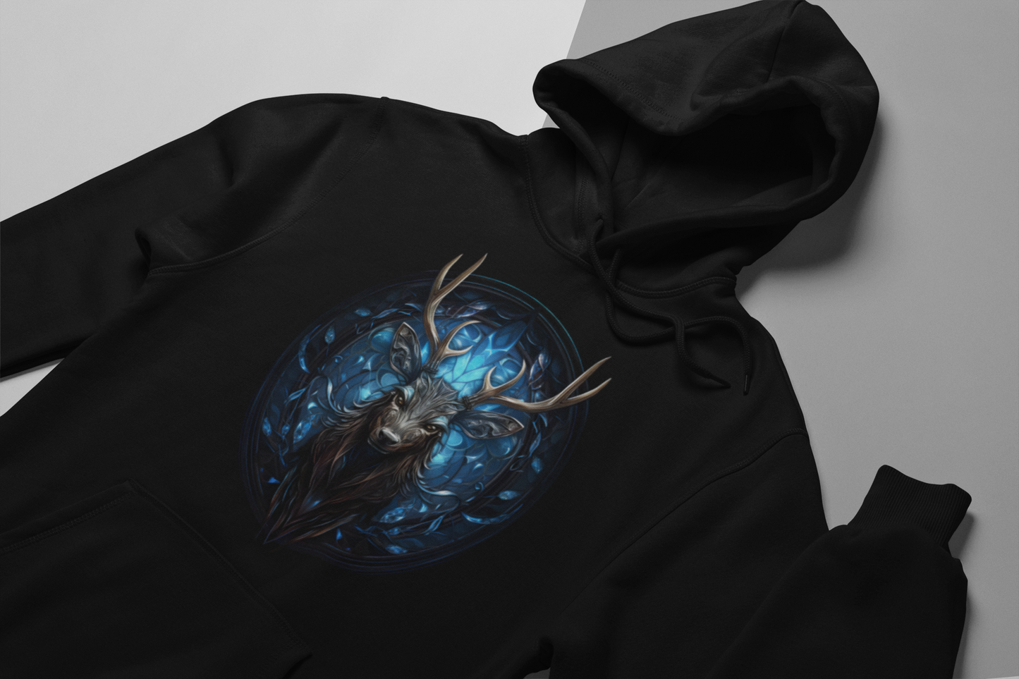 Abstract Glass Deer Hoodie