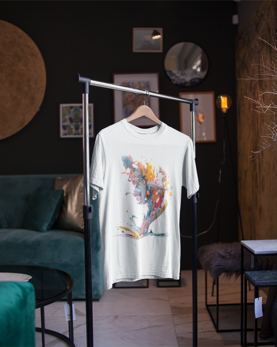 Rainbow-Faced T-Shirt
