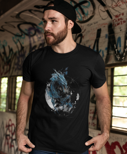 Blue Dragon Abstract T-Shirt