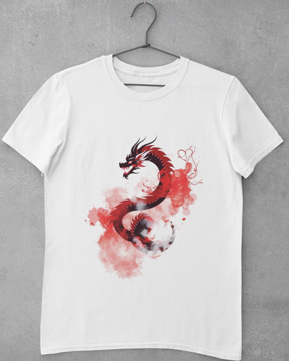 Red Water Style Dragon T-Shirt