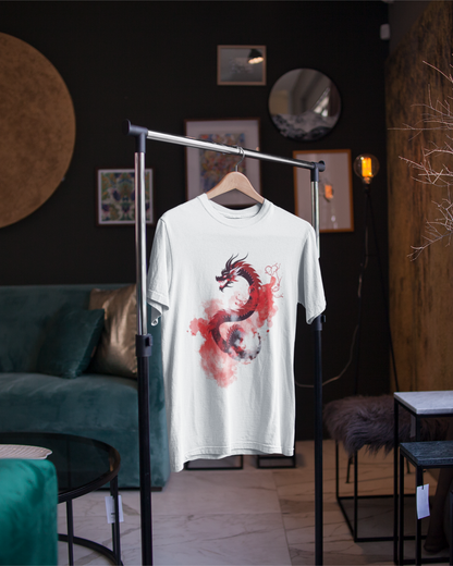 Red Water Style Dragon T-Shirt