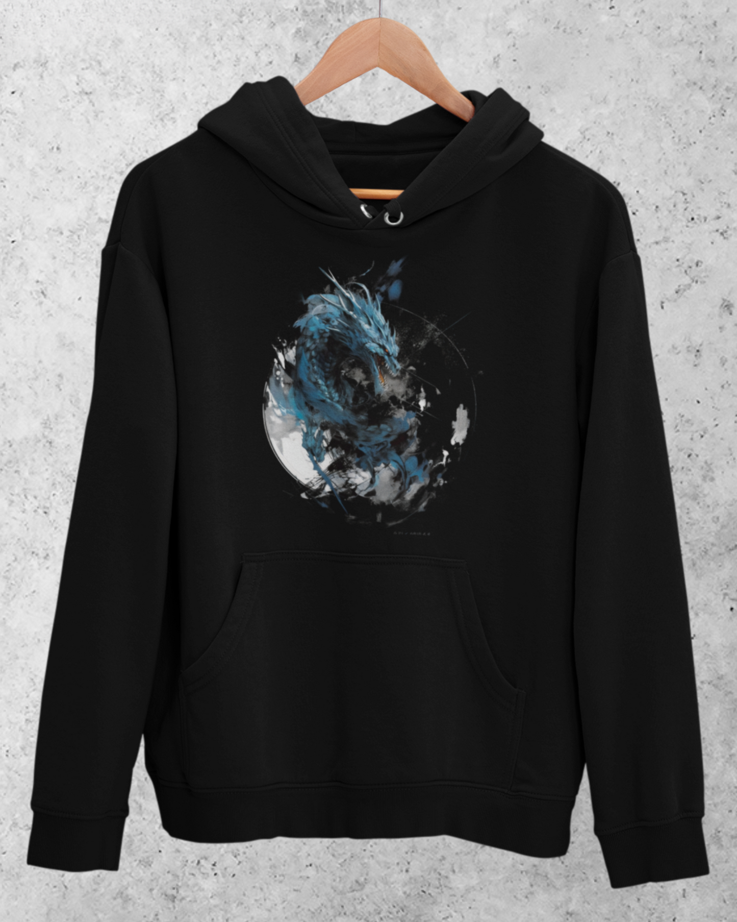 Blue Dragon Abstract Hoodie