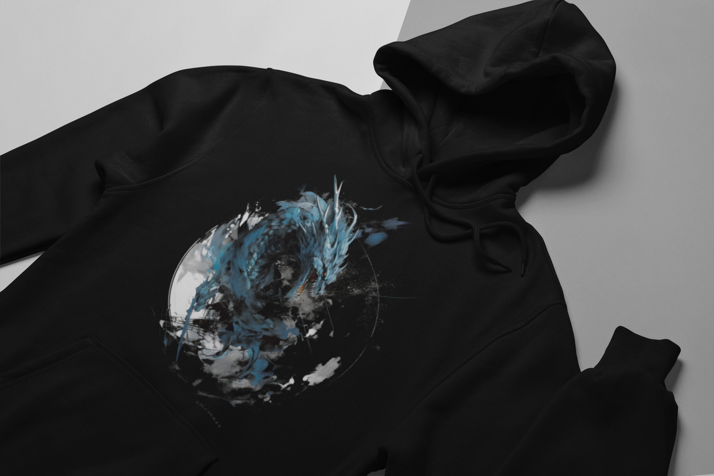 Blue Dragon Abstract Hoodie