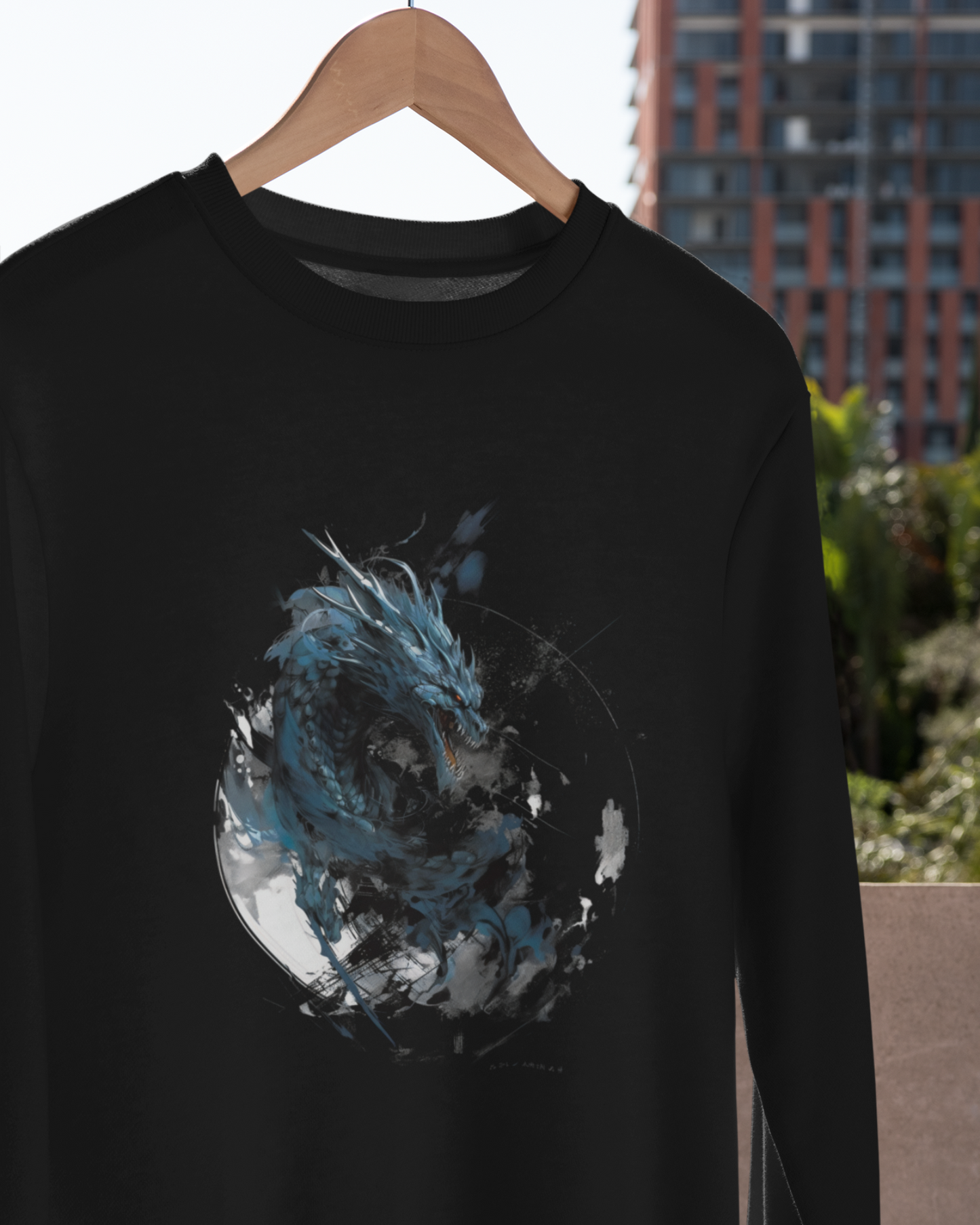 Blue Dragon Abstract SweatShirt