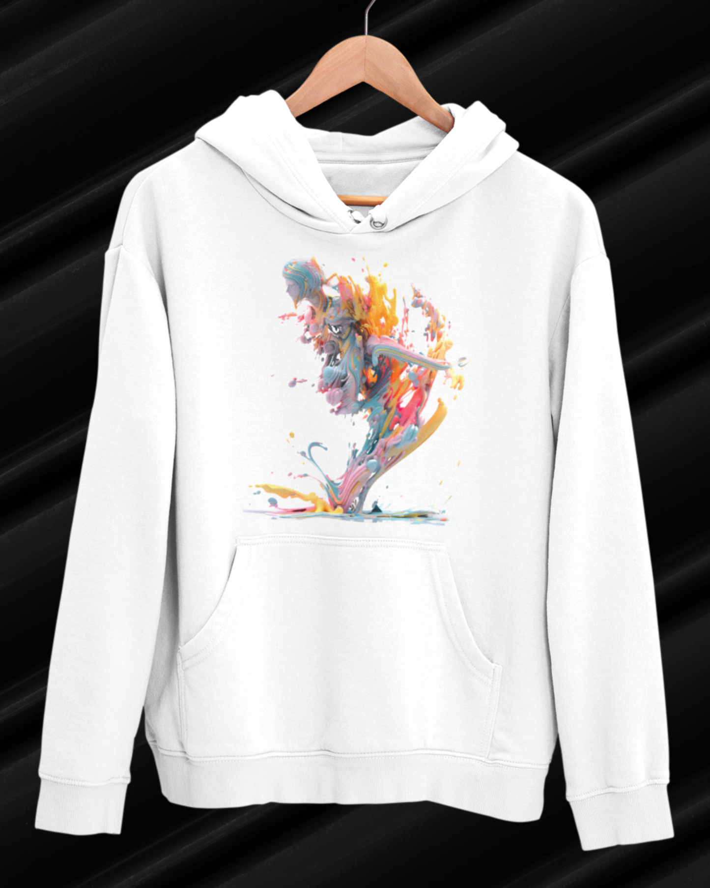 Rainbow-Faced Hoodie