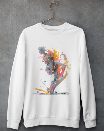 Rainbow-Faced SweatShirt